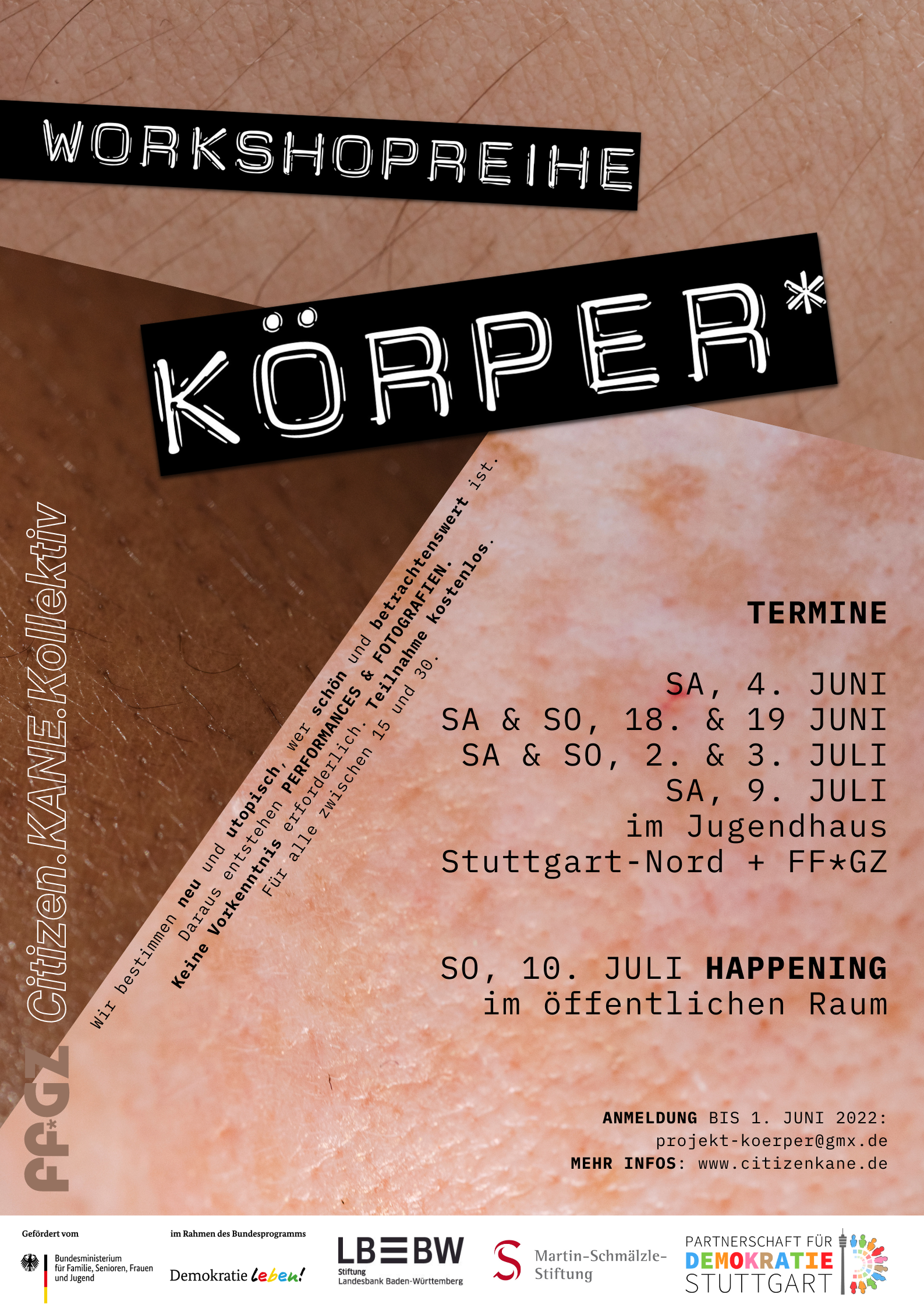 Plakat von Projekt Stuttalks